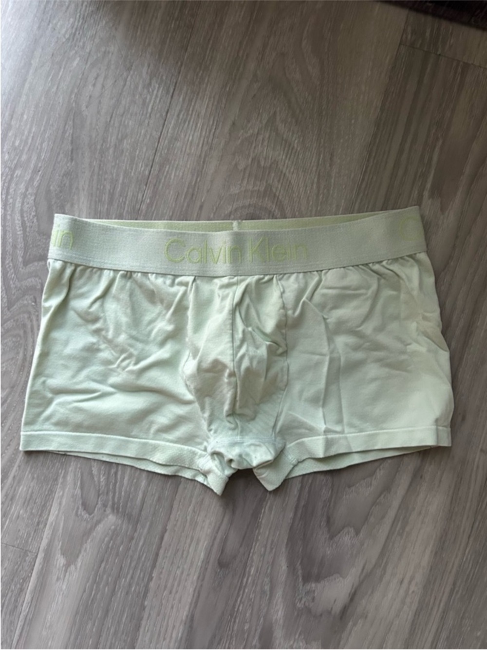 Calvin Klein | Microfiber Tech Low Rise Trunk in Lime Cream (Small) - Picture 3 of 15
